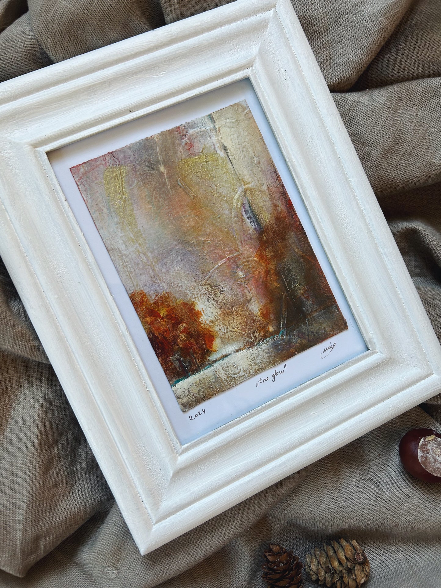 "The Glow"- Original Artwork on Fine Art Grainy Gallery Paper (framed)